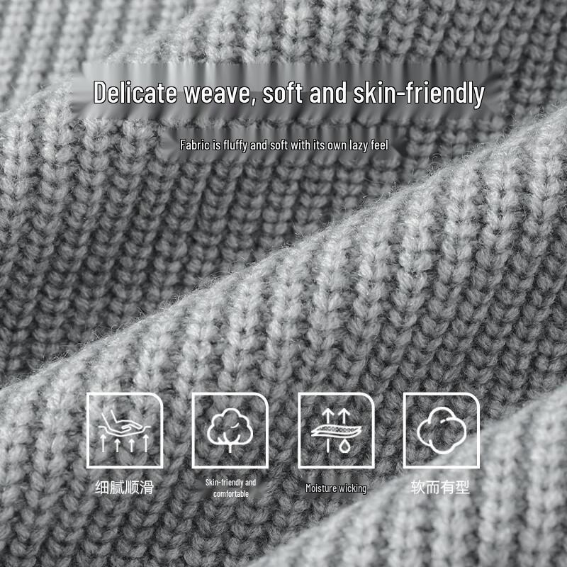 JEANSWEST LIFE Men's Guochao Double-Zip Cardigan Knit Jacket