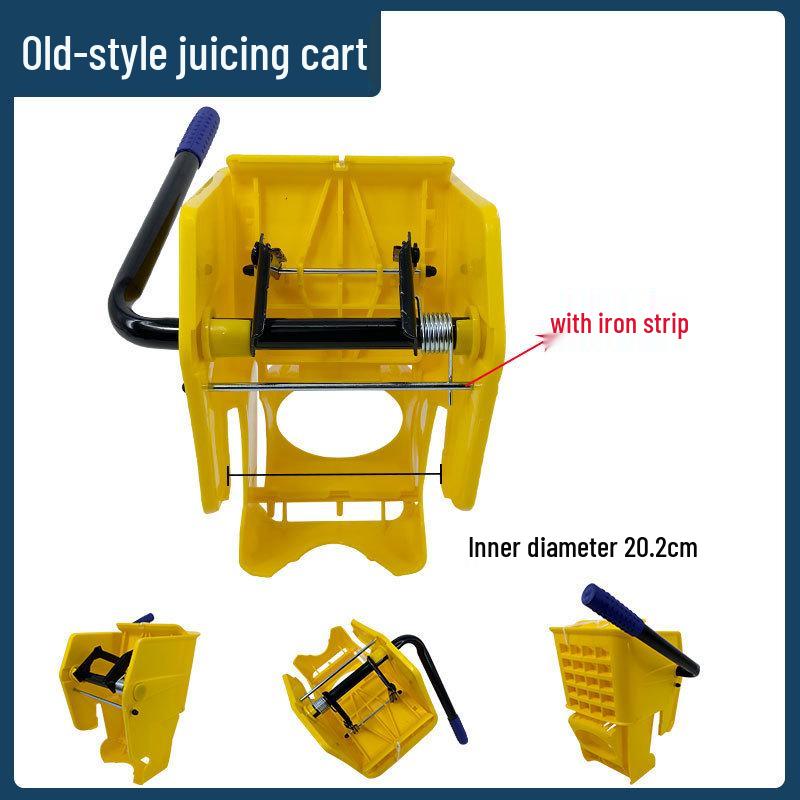 White Cloud Heavy-Duty Hands-Free Mop Bucket with Squeeze Water Extractor