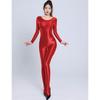 M Xl Unisex No Seam Upper Body Gleaming Bodystocking Catsuit Close Open Gusset Style Jumpsuit Pantyhose Alluring Leotard Conjoined Jumpsuit Unitard