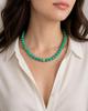8mm Natürliche Hellgrüne Kupfer Türkis Edelstein Perlen Choker Halskette 17-20" Partywear Verstellbare Halskette Für Geschenk 8BN-1