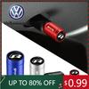 2026 Gorące Dla VOLKSWAGEN VW 4 SZT Metalowe Nakrętki Zaworów Opon Samochodowe Pokrowce na Wentyle Powietrza Opon Dla Volkswagen R Caddy Golf Passat Tiguan Beetle