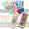 Showa Note Gel Ballpoint Sarasa 860729013 Pokémon Pen, Clip, 4-Color Set, 0.3mm,