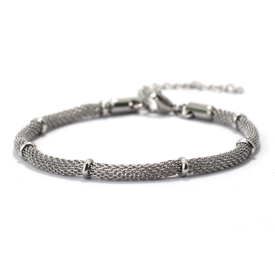 

New Hiphop Stainless Steel Bracelet Men Handmade Luxury Zirconia Tennis Chain Link Braclet Father Day Gift Accessories Hombre