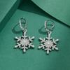 Schneeflocken-inspirierte Ohrringe für empfindliche Haut Elegante Ohr-Accessoires Schmuck-Accessoires Weihnachtsgeschenk
