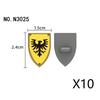Medieval Military Parts Building Blocks Warrior Soldiers Castle Figures Knights Printed Shield Helmet Accessories DIY Bricks Toy