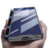 Magnetic Hinge Plating Clear Case for Samsung Galaxy Z Fold 7 Front Screen Glass Protective Stand Cover for Galaxy Z Fold7 Case