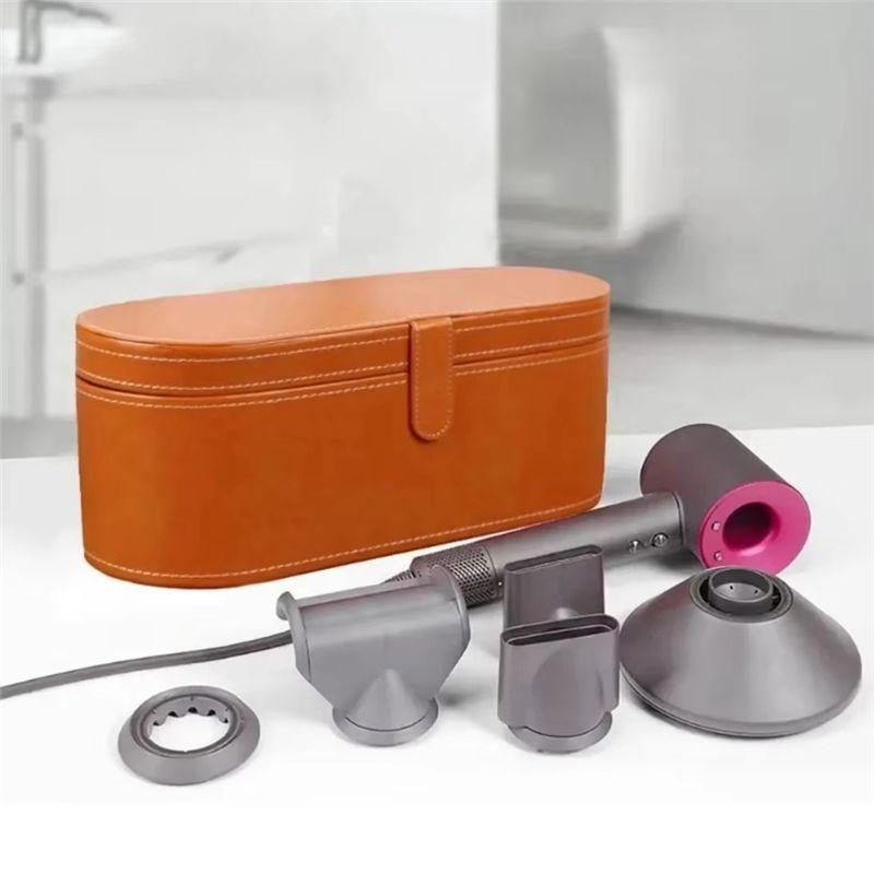 A04V Tragbare Reise-Haartrockner-Hülle Aufbewahrungstasche PU-Leder Schutz Staubdichte Organizer-Box Für Dyson Haartrockner