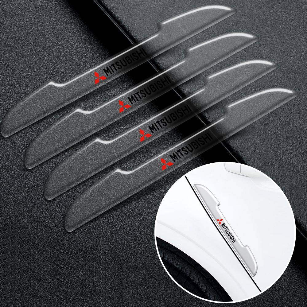 Car Door Transparent Protective Bar Stickers Side Edge Protection Guards Strip for MITSUBISHI Ralliart Outlander Mirage Pajero
