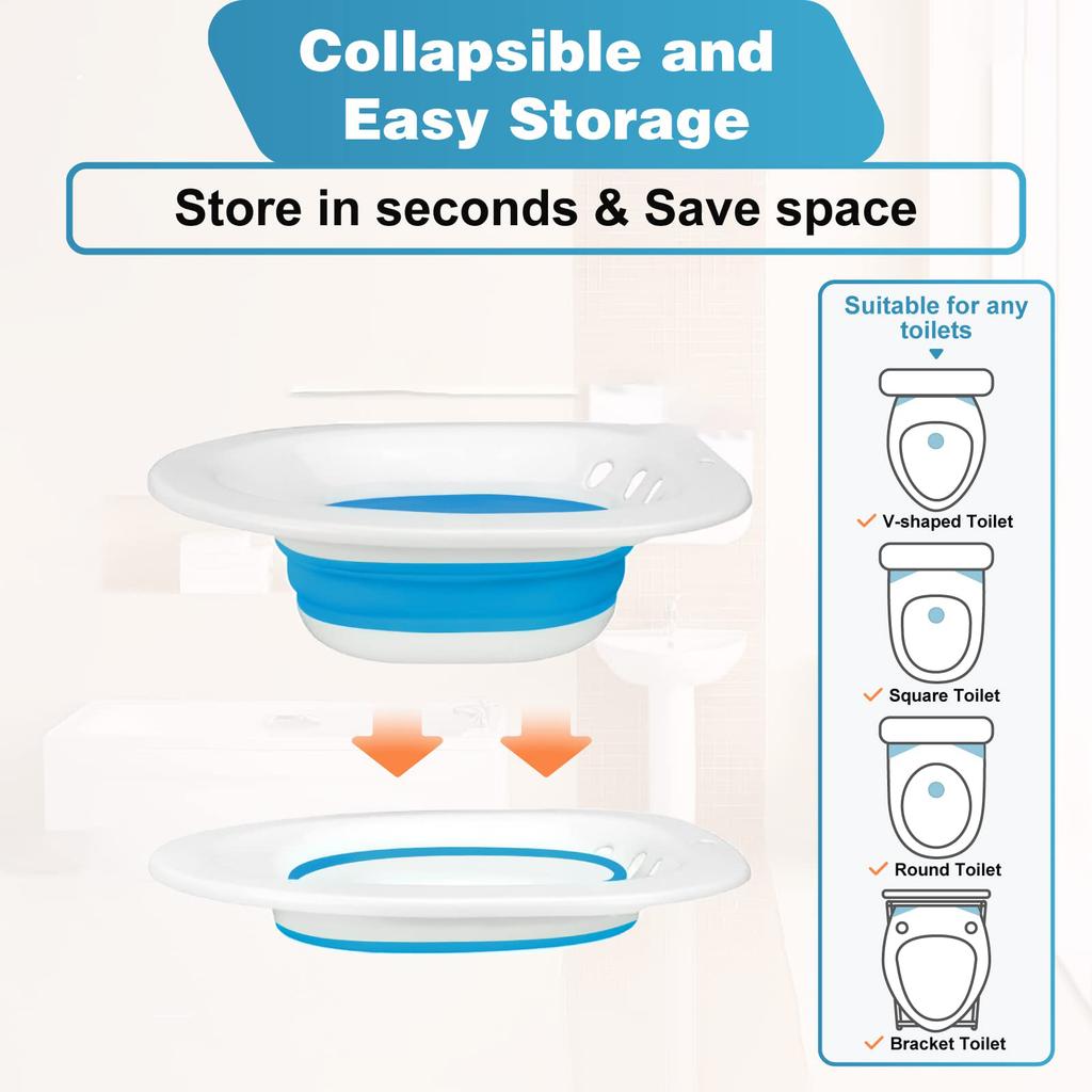 Sitz Bath Folding Portable Bidet For Maternity Self-Cleaning Private Parts Postpartum Care Bath Hemorrhoid Treatment Bidet
