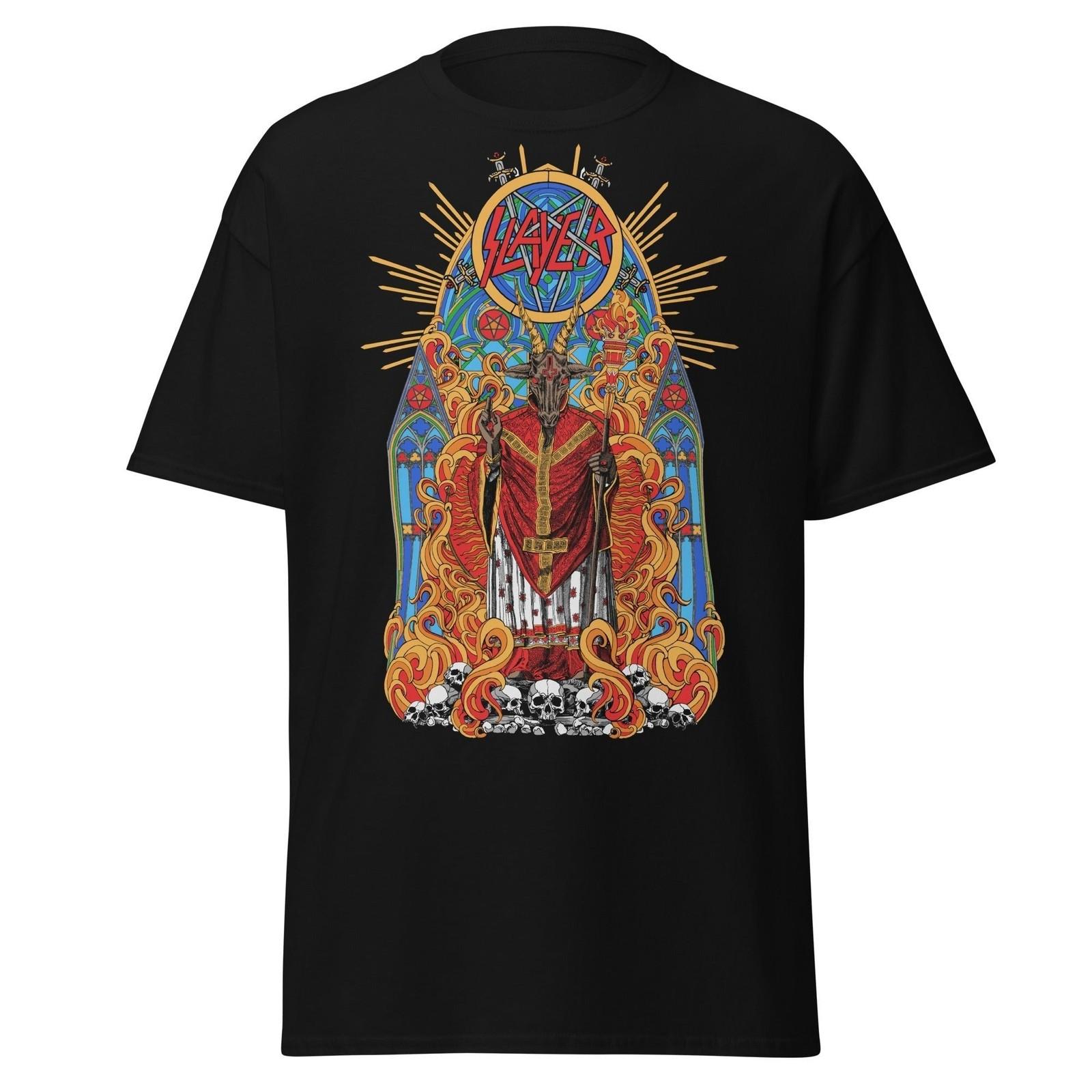 Stakes Slayer Chapel Jumbo Print T-Shirt T-Shirt Black New L