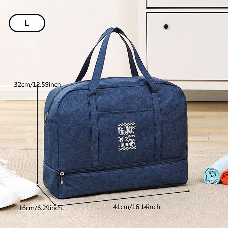 Women's Large Capacity Travel Bag Fitness Yoga Handbag Wet and Dry Wide Shoulder Strap Outdoor Tote Bag