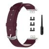Smart Watch Leather Replacement Strap Wine Red Smart Watch Wristband Strap for FIT Watch