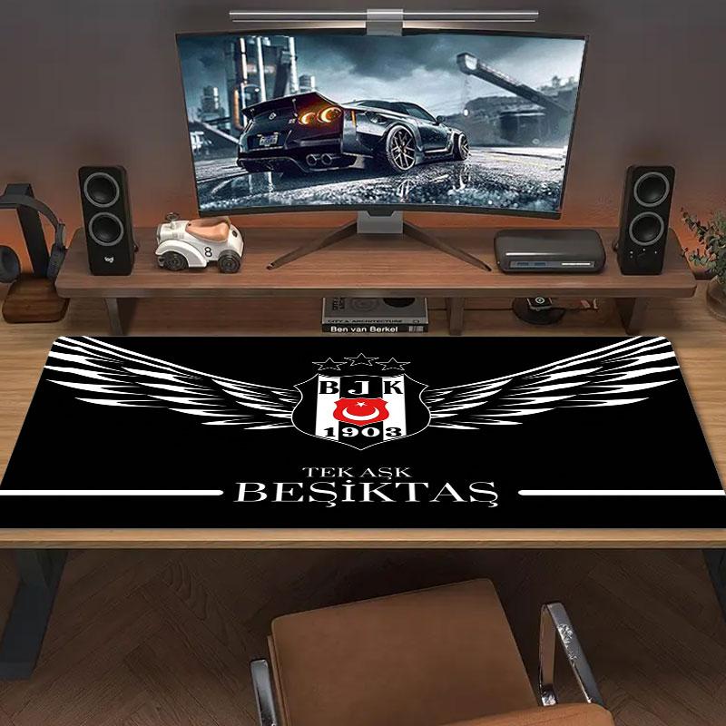 Besiktas Gymnastics Club Large Size Mouse Pad Large Gaming Table Cushion Non-slip Laptop Tablet Big Mousepad XXL Mat Mini PC Playmat With Lock Edge
