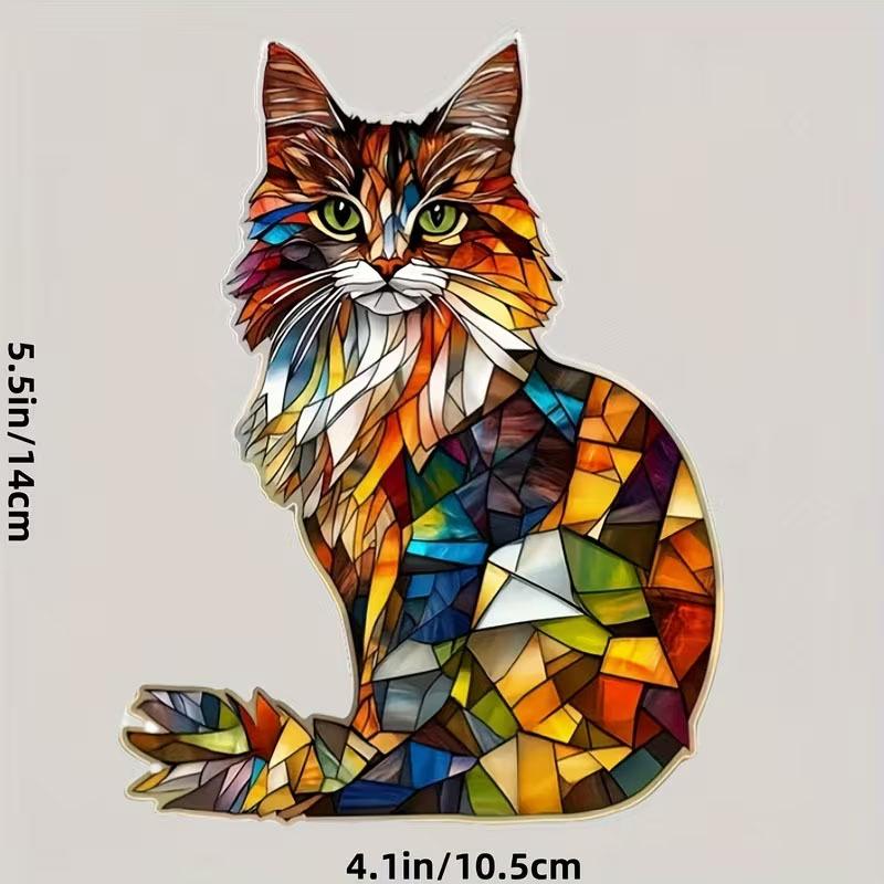 

Personalized Seven-Color Cat Car Stickers - High-Quality Vinyl 0