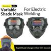 Selbsttönende Schweißmaske True Color Schnelle Abdunkelung Schlagfest Elektrische Maske für den Schiffbau Schweißprojekte
