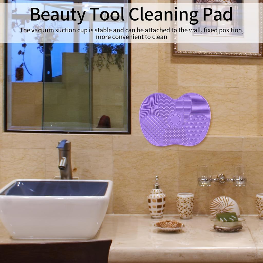 1pc Makeup Brush Cleaning Pad Makeup Brush Cleaning, Deep Cleaning, Foundation Makeup Brush Brush, Essential Makeup Tool
