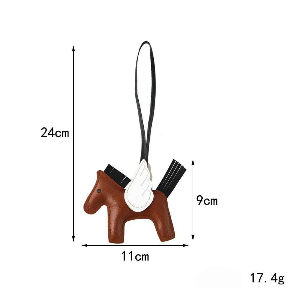 Pony PU-Leder Anhänger grenzüberschreitend original vielseitige Tasche niedlich Trend Auto Schlüsselanhänger Tasche Anhänger Lager