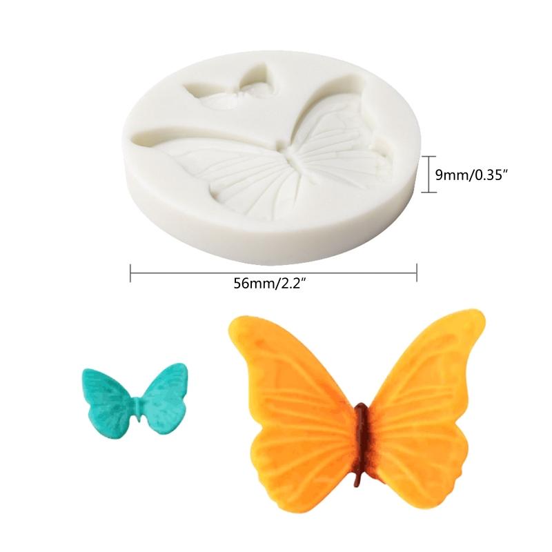 Fondant Moulds Chocolate Molds Baking Moulds 3D for Butterfly Shaped Silicone Material 2 Styles for Home Kitchen Baking