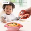 Heguo Baby Food Scissors - Multifunctional Stainless Steel Scissors for Vegetables, Meat, and Noodles, Portable for Infants 1 Year and Up