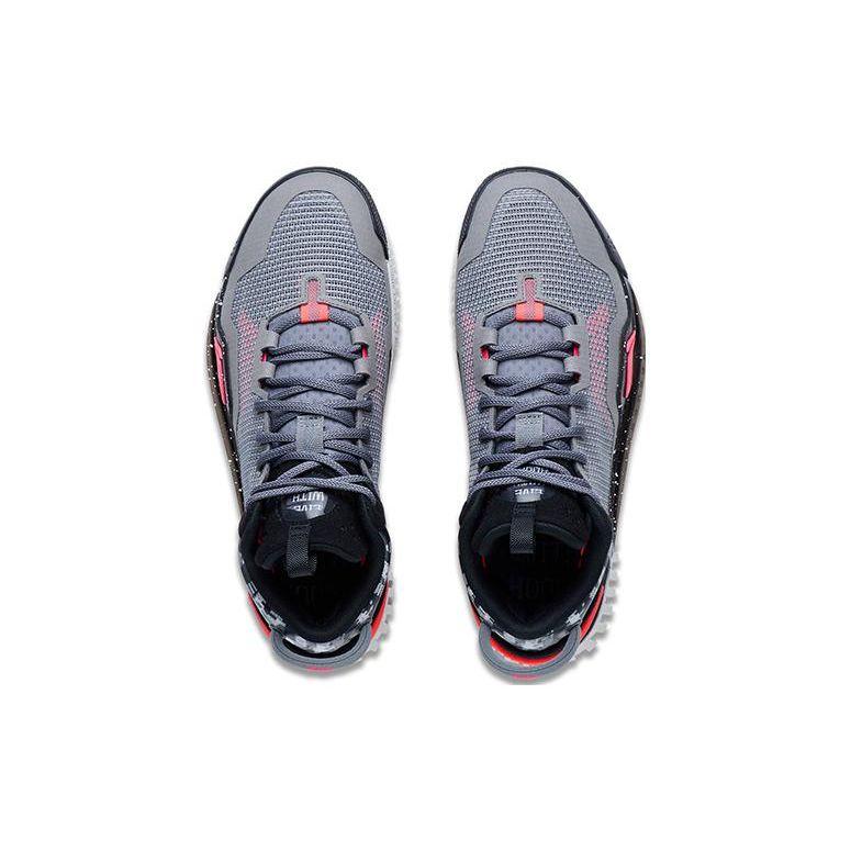 Li Ning Anti-5 Basketball Shoes Men Sneakers Gray Black ABFT005-7