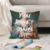 Pillow Case Portrait Feminist Office Cushions Lyrics Suitable For Sofa Funny Car Decorative Cushion Cover