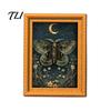 Kitchen Appliance Magnets Wooden Retro Frame Fridge Magnet, Strong Magnetic Decor Refrigerator Magnet for Refrigerator, Office Whiteboard Decoration