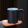 450ml Gradient Ceramic Coffee Mug with Wooden Handle