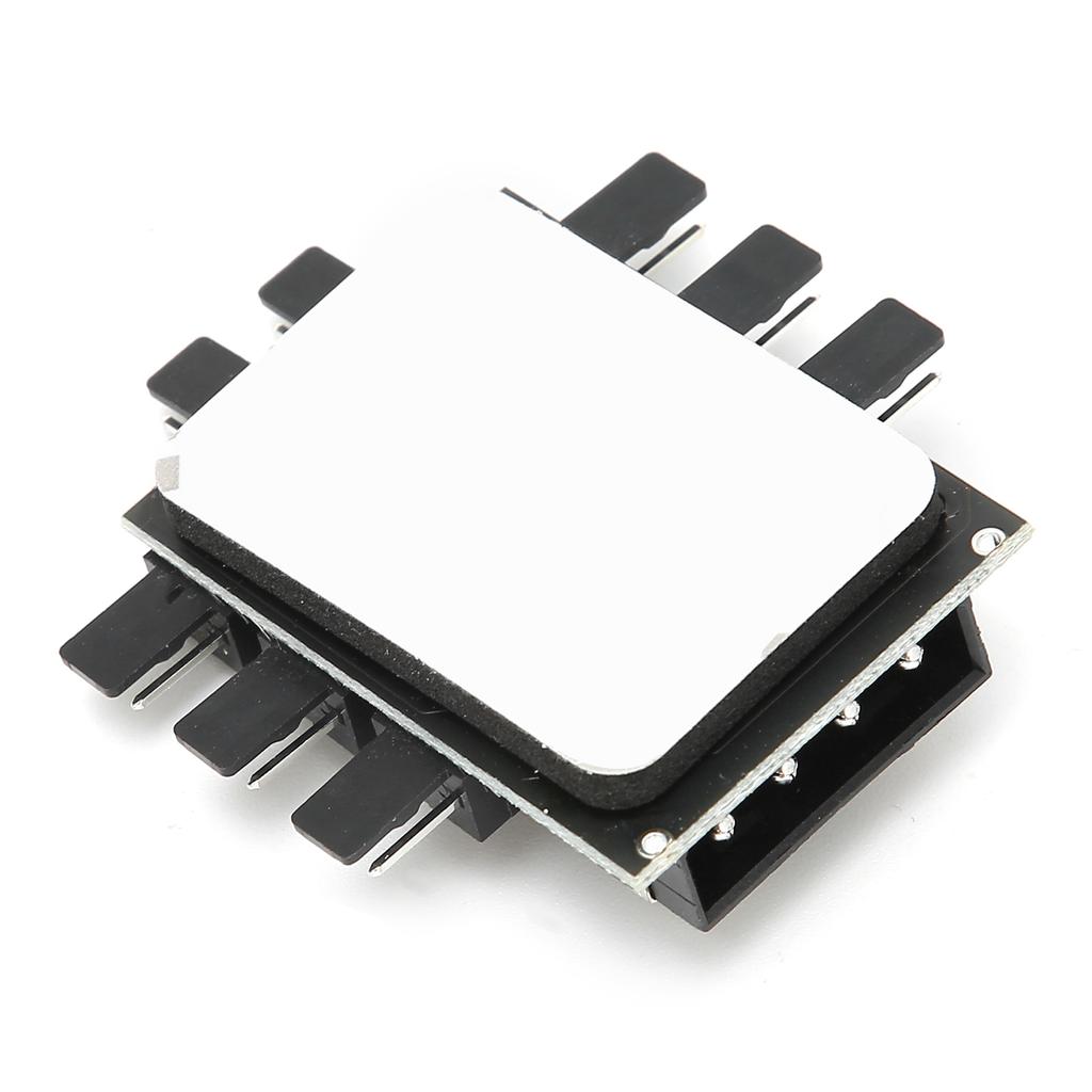 Fan Hub 3‑Pin Power Supply Integrated Adapter Cable 1 To 8 Splitter for Computer CoolingIDE Power Supply