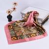 Luxury Floral Silk Square Scarf Women Soft Satin Kerchief Hairband Neckerchief Head Hijab Lady Headband Foulard Bag Ribbon