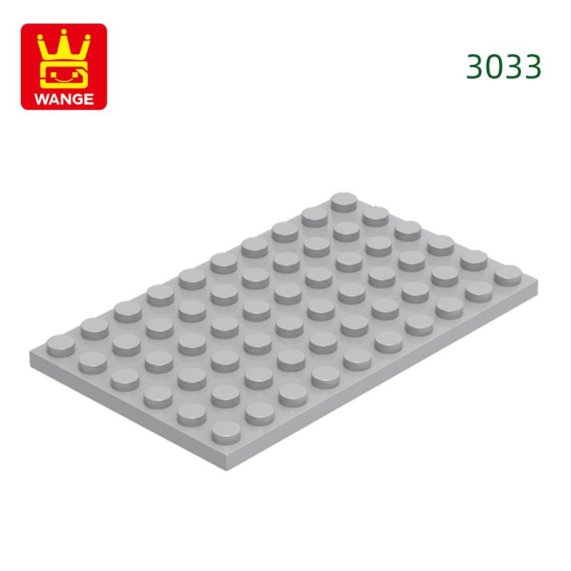 12Pcs/Lot 3033 6x10 Basic Plate Builidng Bricks Moc Parts Works With featuring Blocks DO IT YOURSELF Children's Assembly Playthings Gift Idea Box
