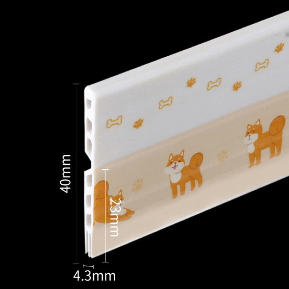 

Burliness Windproof Door Bottom Seal Strip SoundProof Dustproof Door Gap Baffle Self-Adhesive Soft Waterproof Seal Strip Hotel