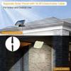 LED Solar Split Wand Lampe Im Freien Wasserdichte 192 LED Flutlicht Motion Sensor 3 Modus Solar Licht Für Garten Sicherheit Wand Licht