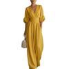 Elegant Waisted V-neck Women’s Jumpsuit