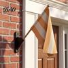 Small Flagpole Bracket Mini Stick Flag Holder with Screws, Wall Mount Pole Support Rack Holder, Display for Classrooms Offices Shops