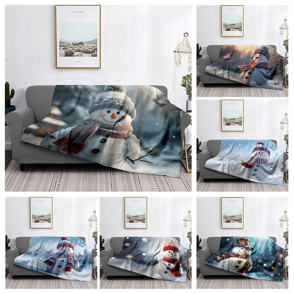 Hjemmedekorasjon plysj pledd sofateppe sengeteppe seng fluffy myke tepper dekor rutete moderne Halloween god jul vinter