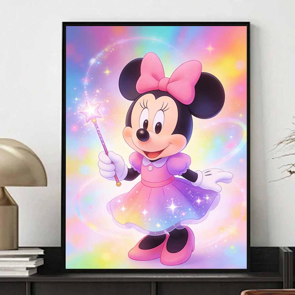 Disney Minnie Mouse Diamond Paint Art Kit Mosaic Painting Diamond Art Home Room Decor Gift