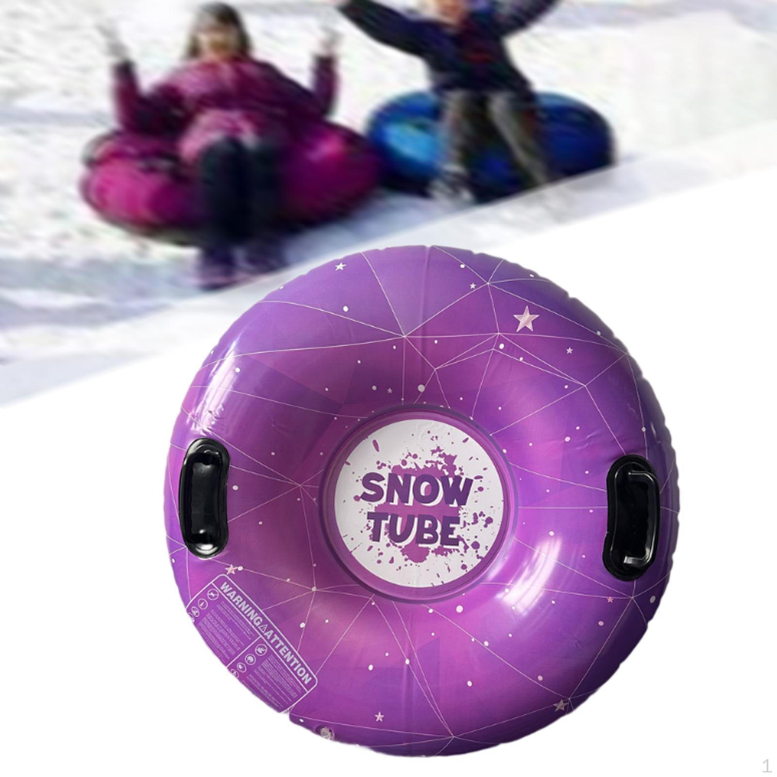 

35-дюймовые надувные снежные сани для детей и взрослых, рождественские с ручками фиолетовый