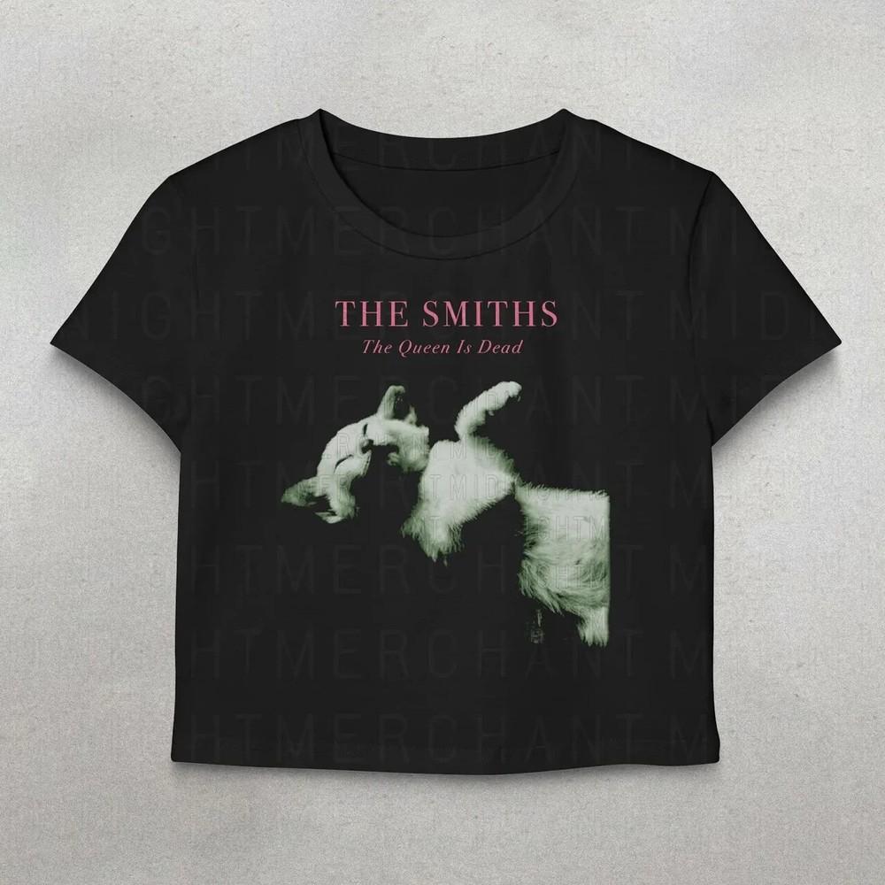 

Укороченный топ The Smiths, Футболка с принтом группы 90-х, Милая футболка с кошкой, Ретро футболка с графическим принтом, Унисекс футболка S