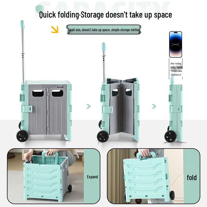 Multi-functional Foldable 2-Wheel Utility Cart