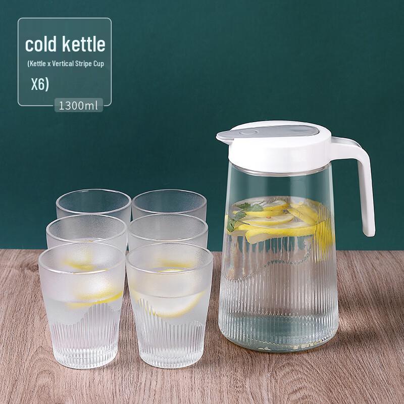 Shangqi Aesthetic Glass Water Pitcher & Tumbler Set
