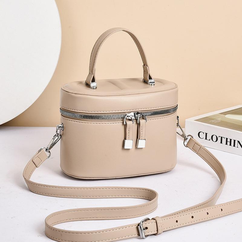 IELGY Ladies Fashionable All-Match Casual Simple One-Shoulder Messenger Bucket Bag Portable