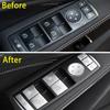 14X Araba Aksesuarları Pencere Anahtarı Düğmesi Çıkartmaları Mercedes Benz C180 C200 C230 C250 2008 2009 2010 2011 2012 2013 2014 2015