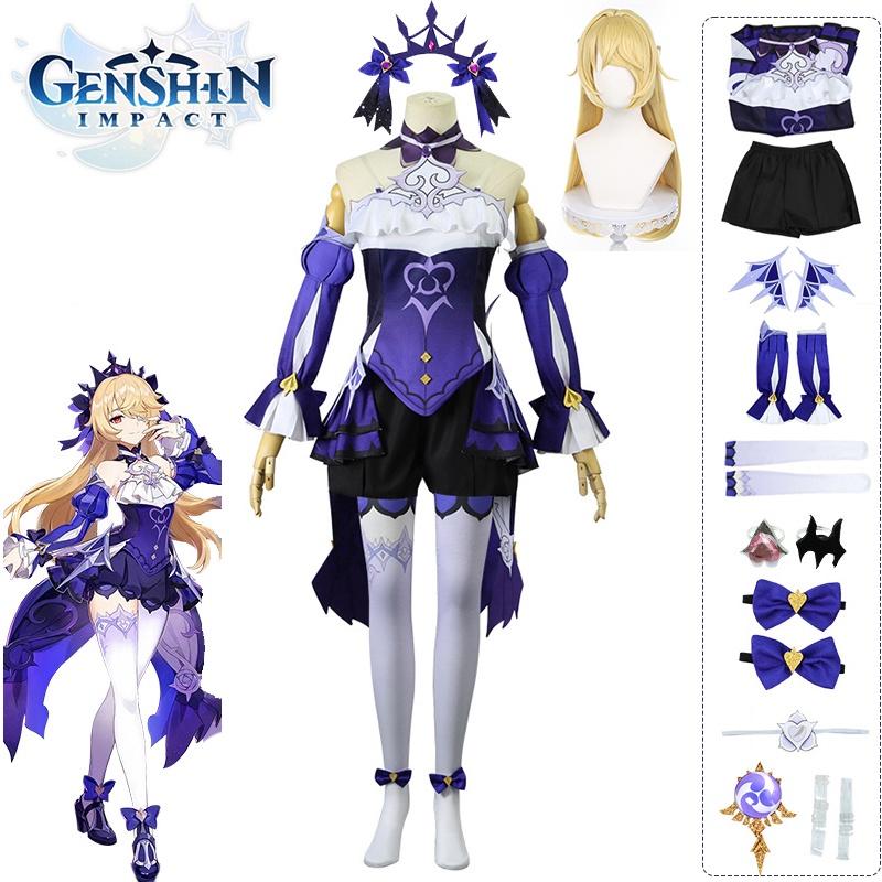 Genshin Impact Fischl Cosplay Wig Halloween Carnival Props