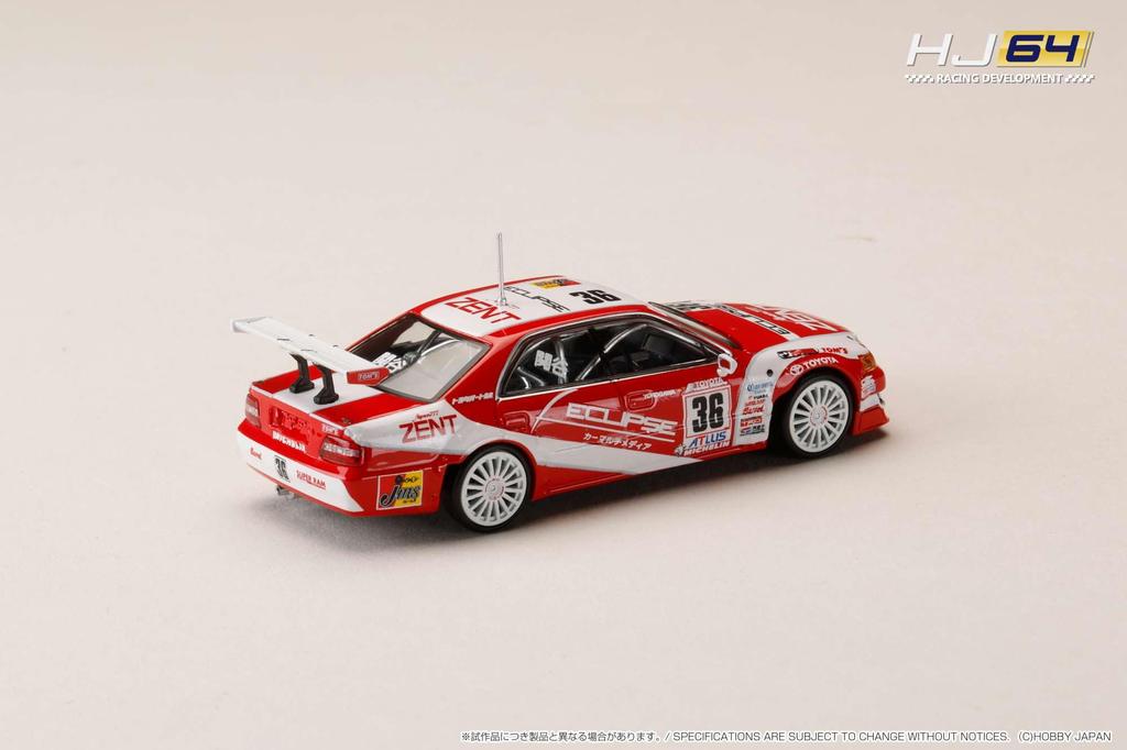 HobbyJAPAN HJ64 Scale ZENT ECLIPSE Chaser 1997 JTCC Finished Model HJR641072B 1/64 (#36)