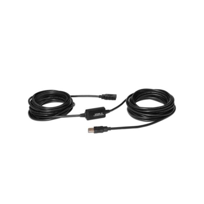 Aisens a101 0020 câble extension rallonge usb 2.0 avec amplificateur (15 m, avec chipset avancé) couleur
