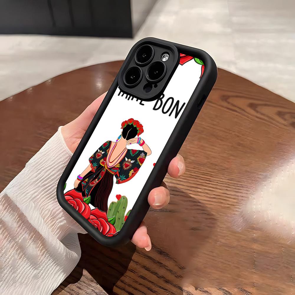 Fashion F-Frida Kahlo Phone Case For IPhone 17 Pro Max 15 Pro 16 14 Plus 12 13 Mini 11 Pro Shockproof Soft Cover