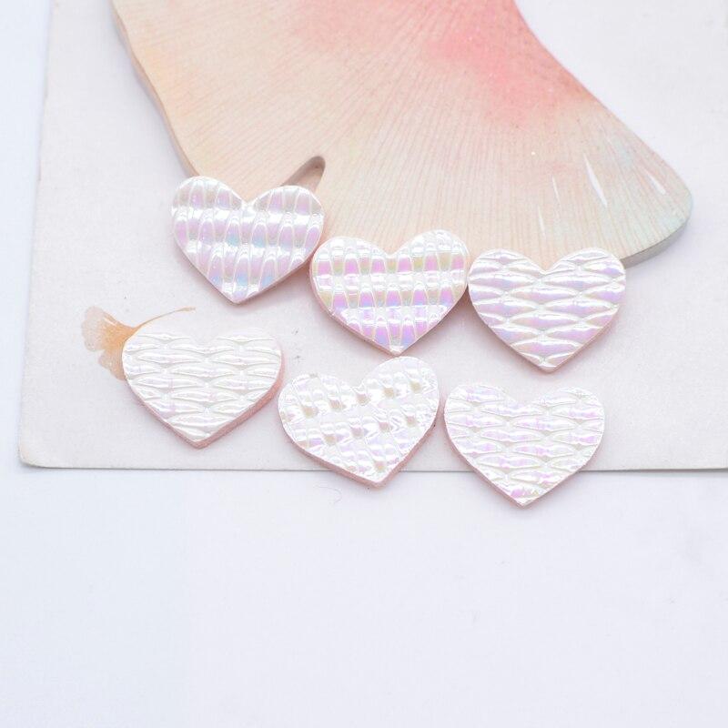 100Pcs 20*15mm PU Heart Applique for Handmade Hat Crafts Clothes Sewing Patches DIY Baby Headwear BB Clips Bow Decor Accessories
