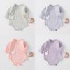 Baby Cotton Romper With Air Layer For Newborns Safe Breathable Infant One Piece For Spring Autumn