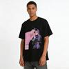 Trendy Anime Couple Print T-Shirts Unisex Loose Casual Short Sleeve Tops For Men And Women Pure Cotton T-shirt