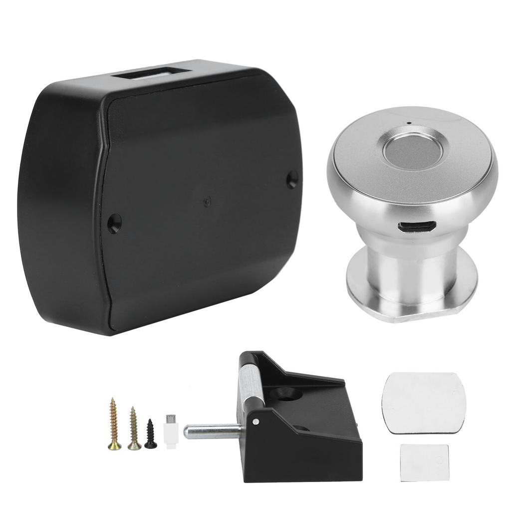 Drawer Fingerprint Lock Aluminum Alloy Keyless Furniture Cabinet Wardrobe Locks for Home